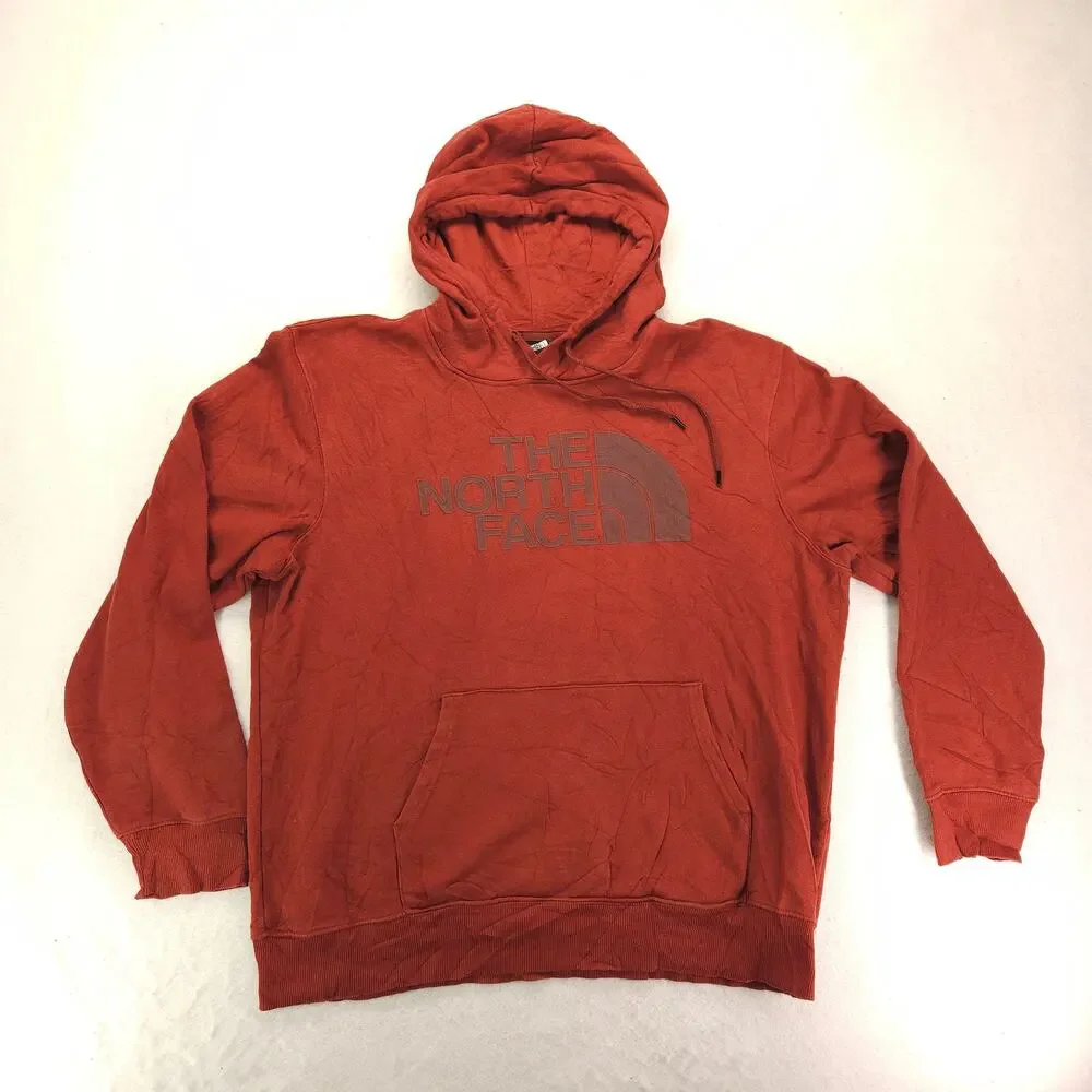The North Face Casual Long Sleeve Pullover Hoodie Mens Size Extra Large XL Red